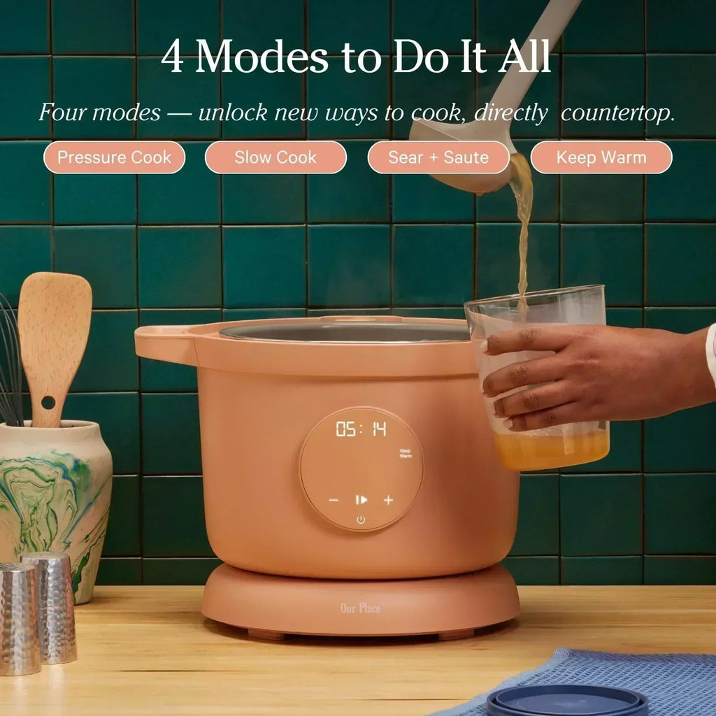 Our Place Dream Cooker 6-quart Multicooker 4 Versatile Modes Pressure Cook Slow Cook Sear