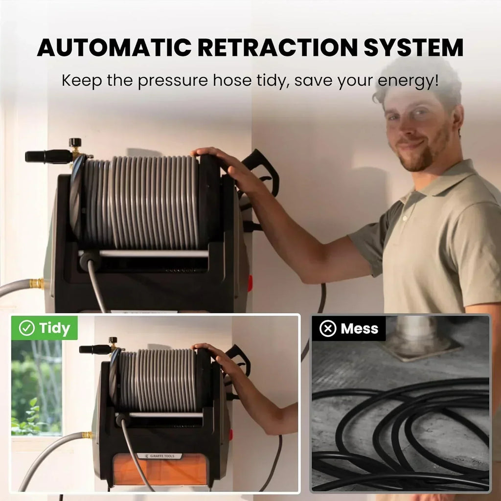 Giraffe Tools Grandfalls Pressure Washer Max 2900 PSI 2.2 GPM Electric Wall Mounted Power Washer