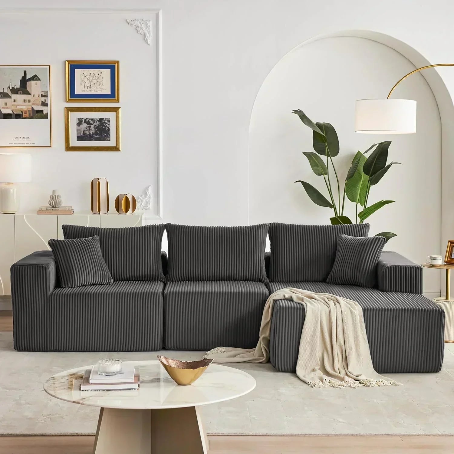 108 inch sectional sofa cloud sectional sofa with deep seat modern sectional L shaped sofa