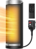 Dreo Space Heater, 1500W Electric Heaters for Indoor Use with Thermostat, 70�� Oscillation, 8 Safety Protections, 5 Modes, Remote, 12H Timer, Quiet Portable Heater for Office, Bedroom, Large Room