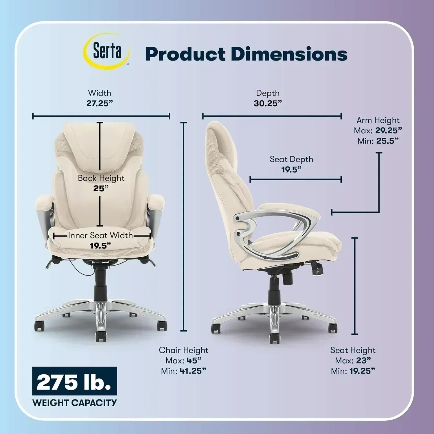 Executive office chair ergonomic computer desk and chair