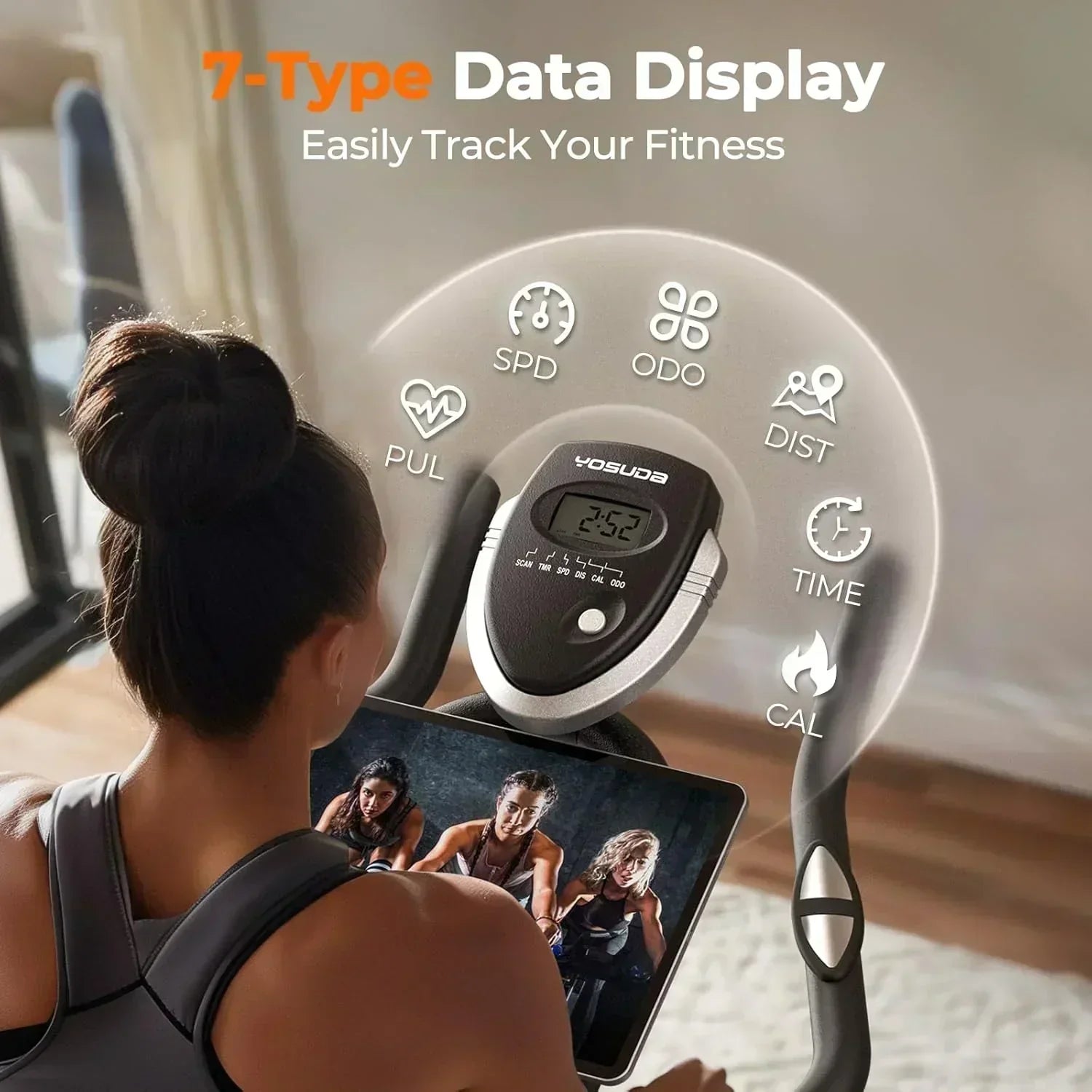 Arita brand fitness bicycle Home fixed fitness treadmill Low noise design tablet stand