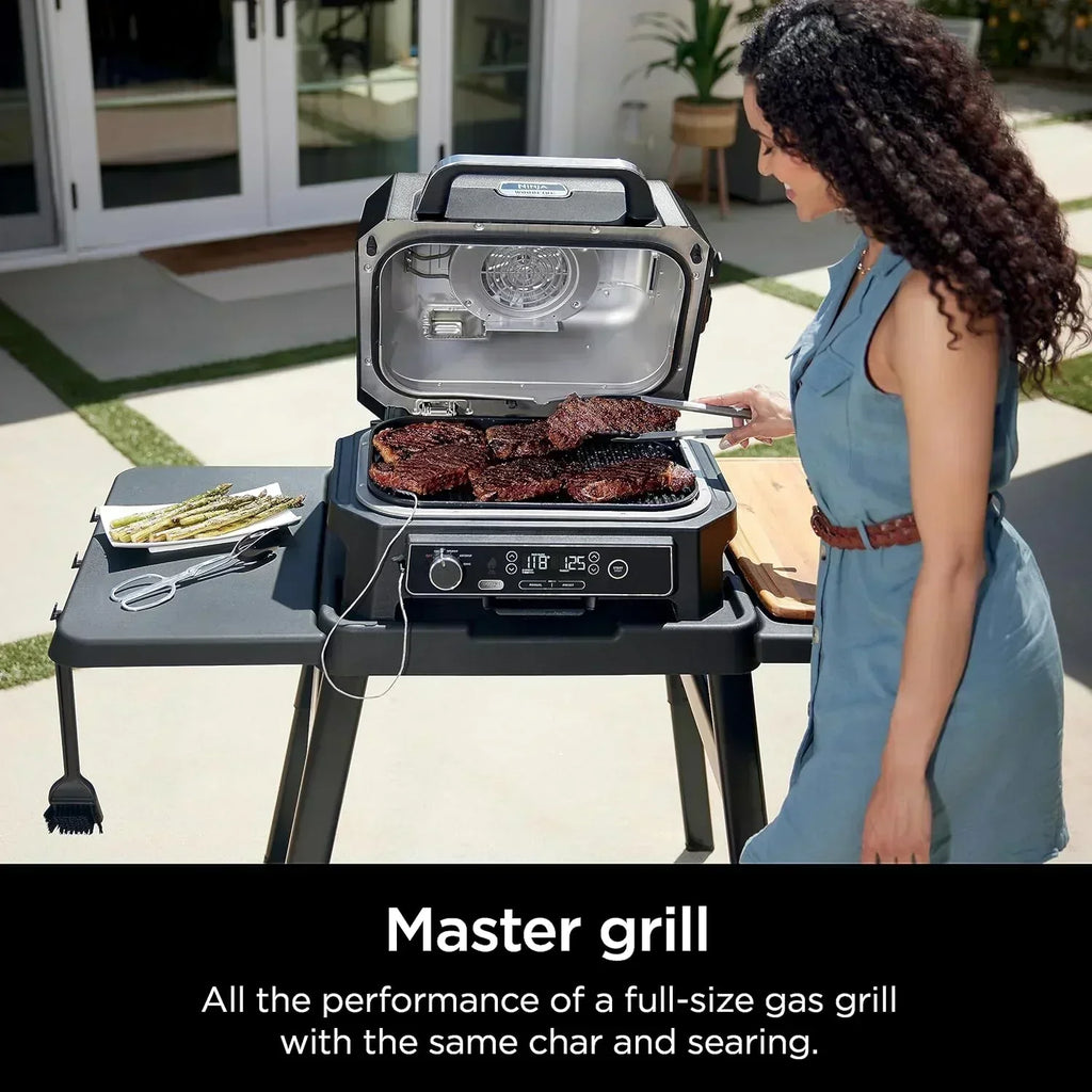 Ninja Woodfire Pro XL Outdoor Grill Smoker Thermometer 4-in-1 Master Grill BBQ Smoker Outdoor Air Fryer