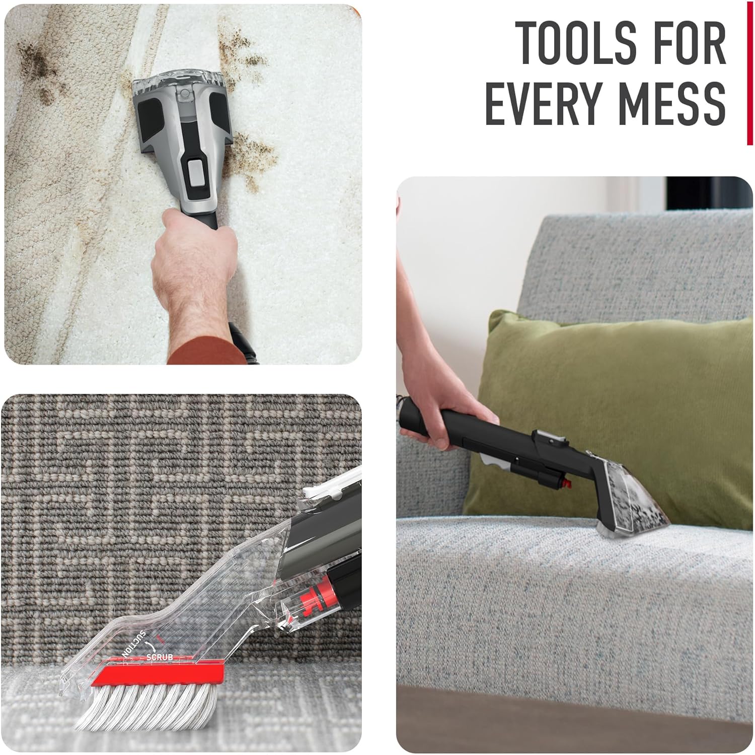 Hoover CleanSlate Plus Portable Carpet Upholstery Spot Cleaner with Powerful Suction