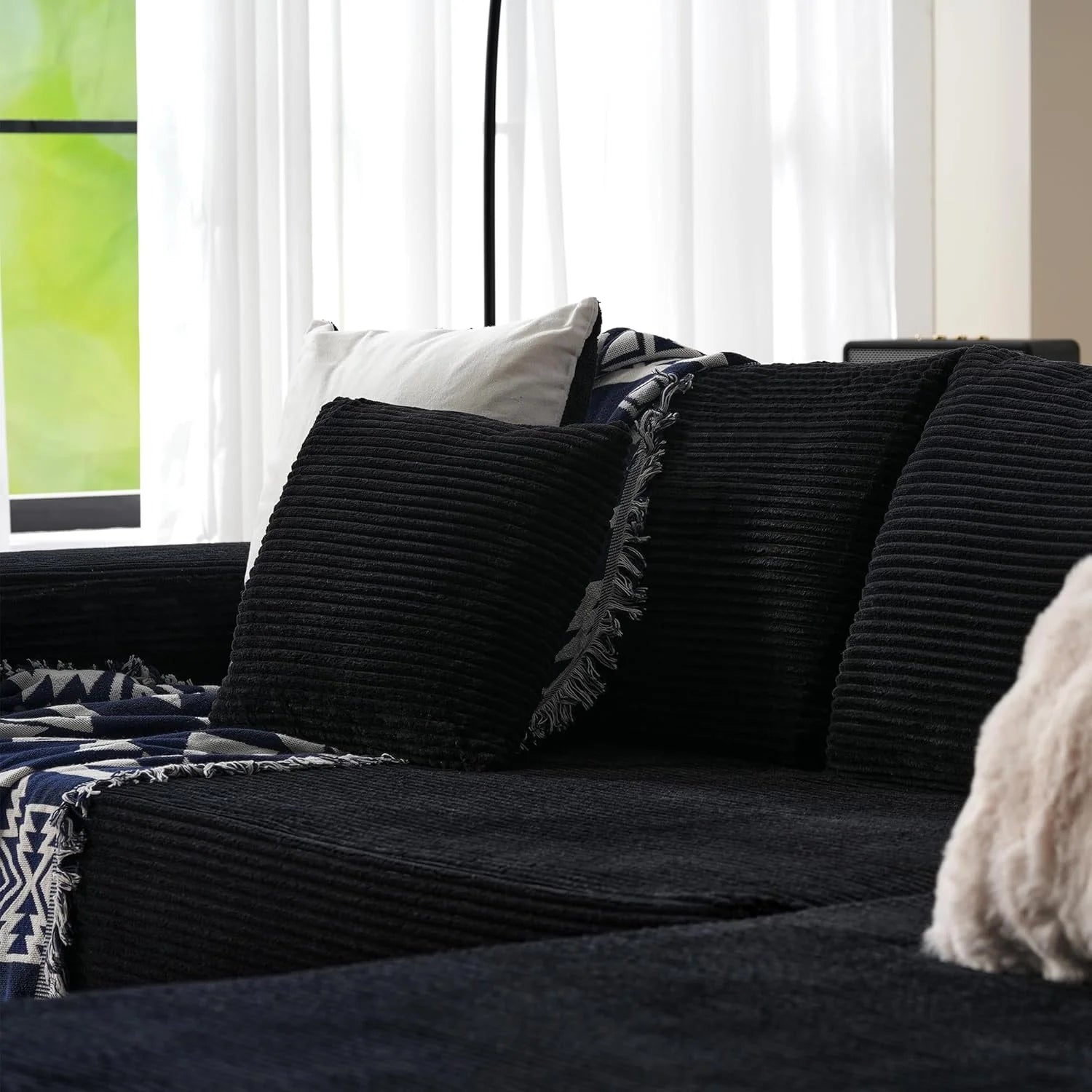 Ovios 104 Cloud Section Sofa L-shaped lounge chair, modern modular sofa