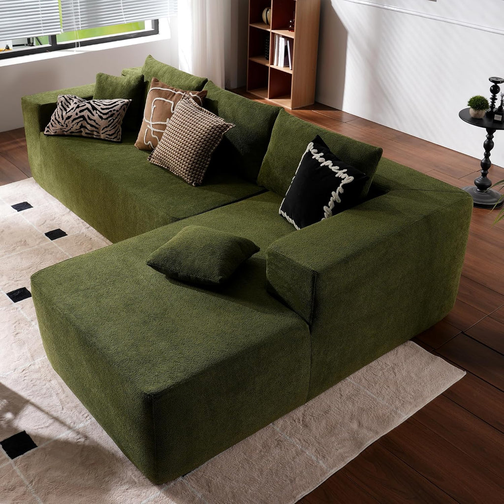 Ovios 104 Cloud Section Sofa L-shaped lounge chair, modern modular sofa