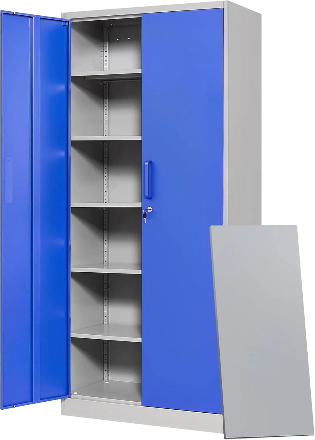 Letaya Metal Garage Storage Cabinets with Lock-72 Tall Tool Organizer Steel Lockers