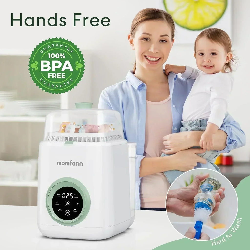 Baby Bottle Washer-19 Min Rapid Wash Sterilizer and Dryer All-in-One Cleaner Bottles Pump Parts