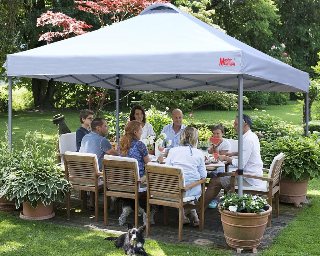 Durable Pop-up Canopy Tent with Roller Bag (10x10 Black)