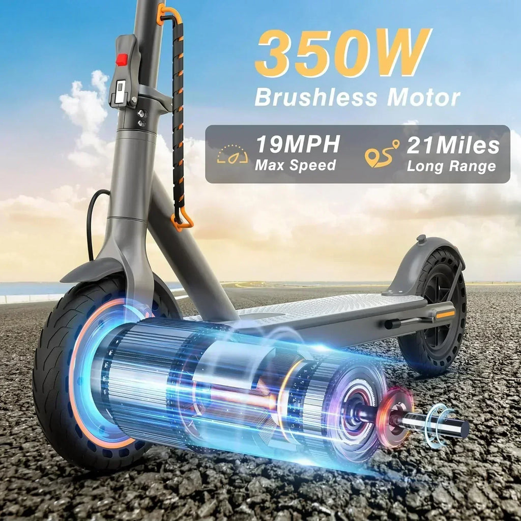 Electric Scooter 350W/500W Motor Top Speed 19/22 mph Max 16/23/28Miles Ranges Foldable E Scooter