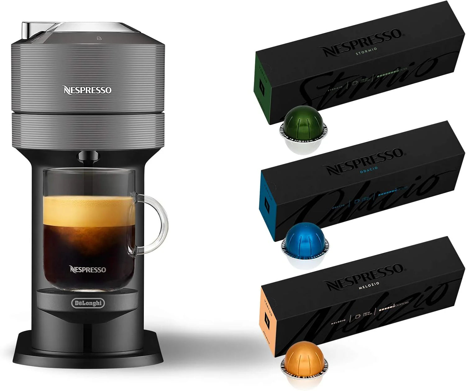 Nespresso Vertuo Next Coffee and Espresso Maker by De'Longhi, White