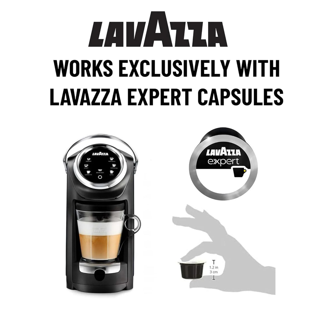 Lavazza Expert Coffee Classy Plus Single Serve ALL-IN-ONE Espresso & Coffee Brewer Machine - LB 400 - (Includes Built-in Milk Vessel/Frother)