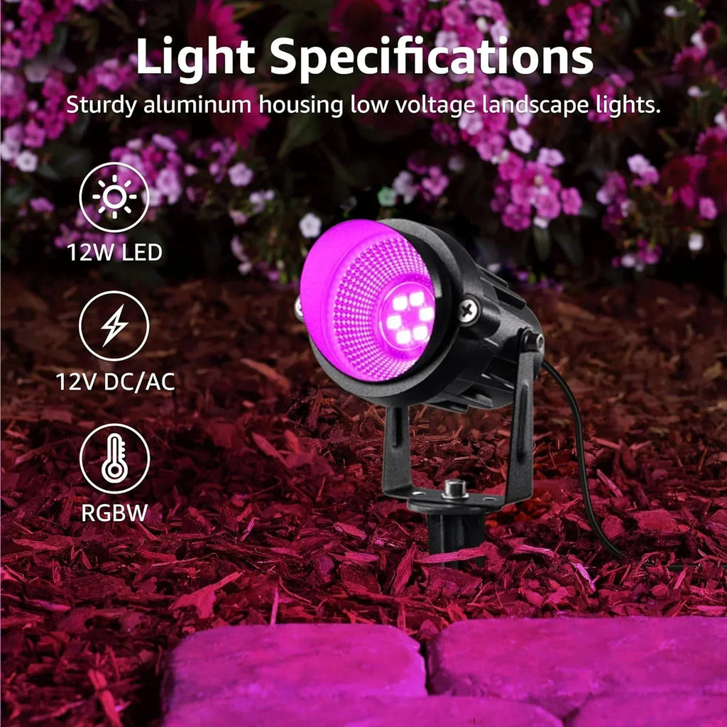 LED Landscape Lighting Kit Color Changing Waterproof Landscape Lights