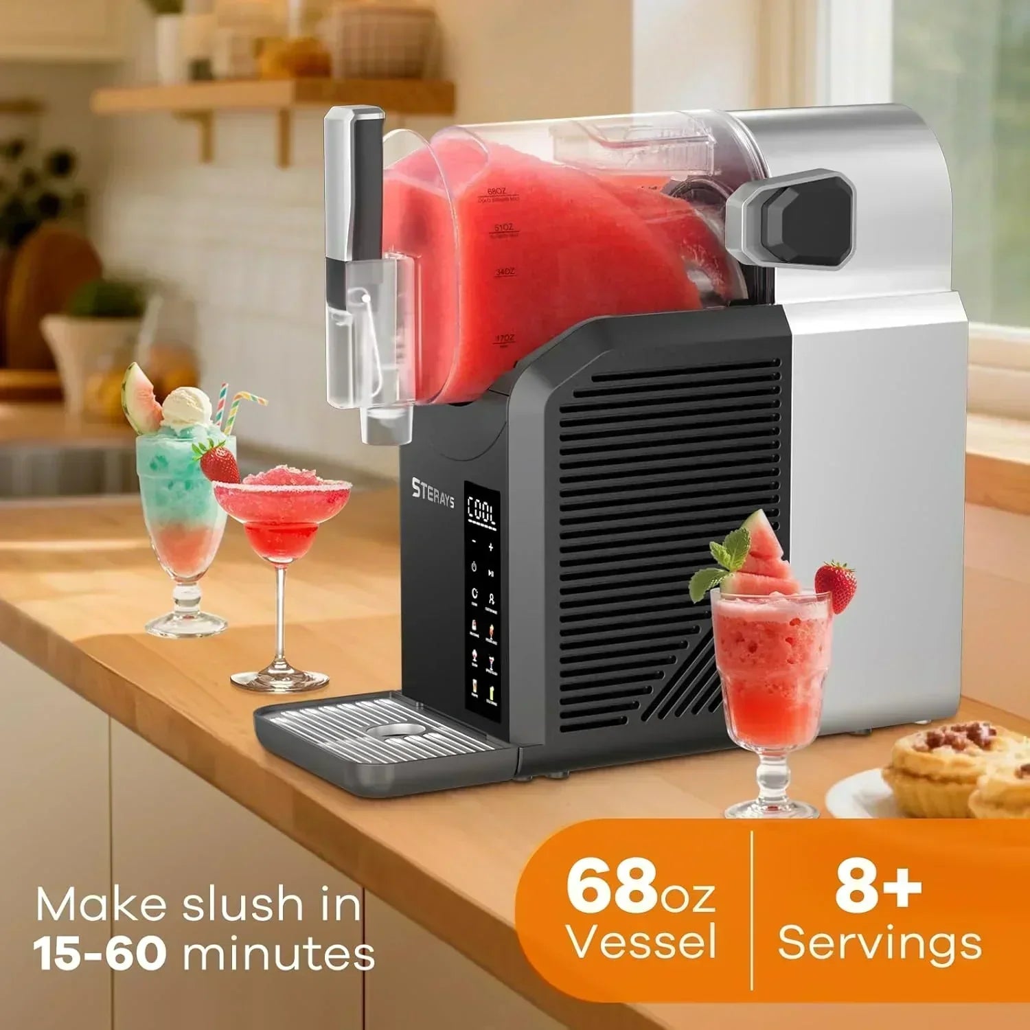 Ninja SLUSHi with RapidChill Technology 88 oz. Frozen Drink Slushie Machine 5 Preset Programs
