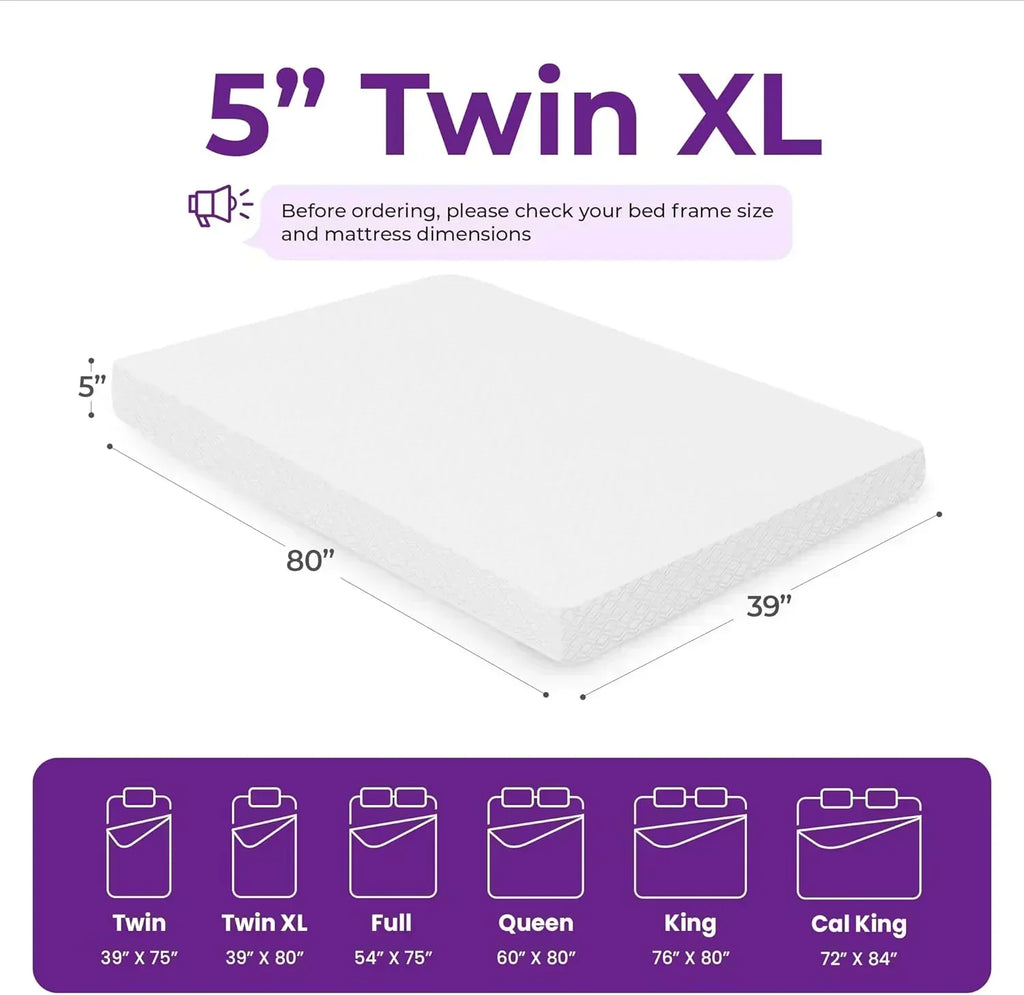 GAESTE 8-inch Fully Cooling Gel Memory Foam Mattress Mattress-in-a-Box