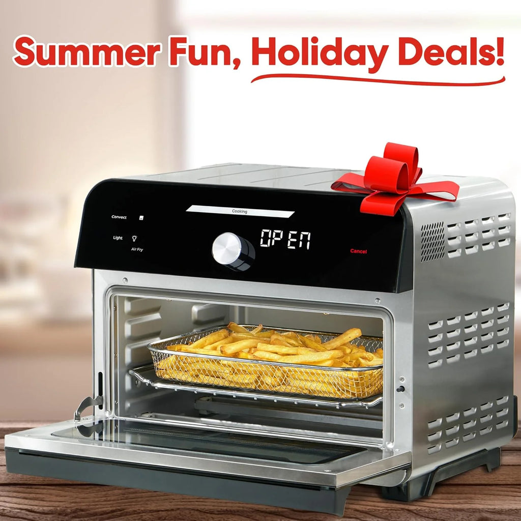 Instant Pot Omni Plus 19QT/18L Toaster Oven Air Fryer, 10-in-1 Functions, Fits 12 Pizza, Crisp, Broil, Bake, Roast, Toast, Warm, Convection, 100+ In-App Recipes, from the Makers of Instant Pot, Black