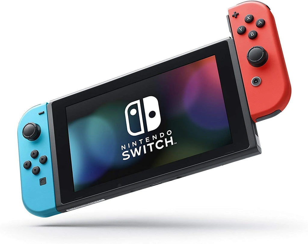 Nintendo Switch Neon Red and Neon Blue Joy-Con (Renewed)