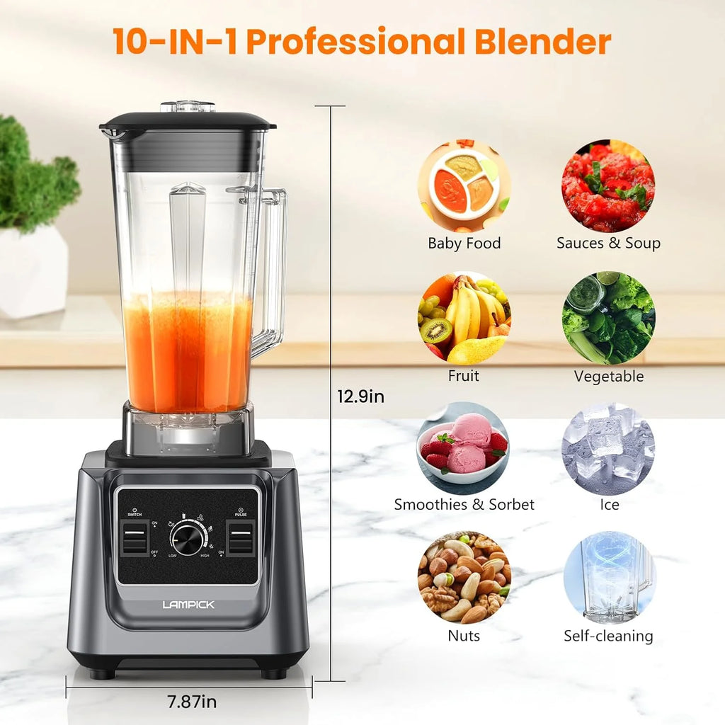 KitchenAid Blender, 2000W Professional-Grade High-Speed Countertop Blender with 68oz Blending Jar and 27oz To-Go Cup