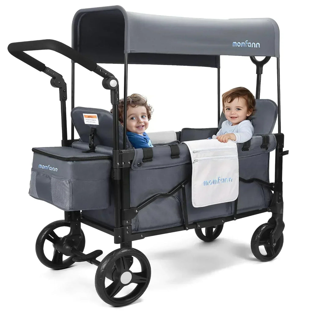 Stroller Wagon for Kids Wagon Stroller Toddlers 2 Seaters All-Terrain Baby Wagon Outdoor