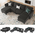 Modular Sectional Sof Convertible U Shaped Sofa Couch with High Density Memory Foam