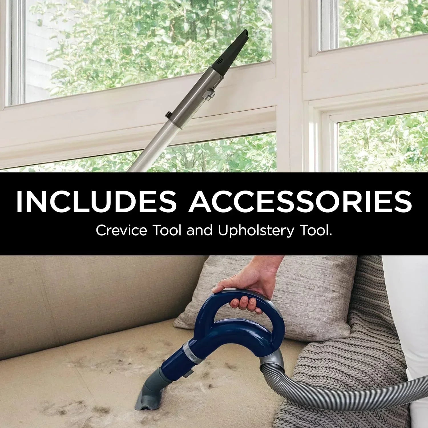 Upright Vacuum Navigator Lift-Away Deluxe Capacity HEPA Filter Swivel Steering Upholstery Tool