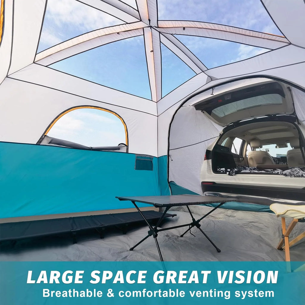 SUV Tent for Camping, 6-Person SUV Tailgate Tent - Easy Set Up with Rainfly, 10'x9'x78in(H)