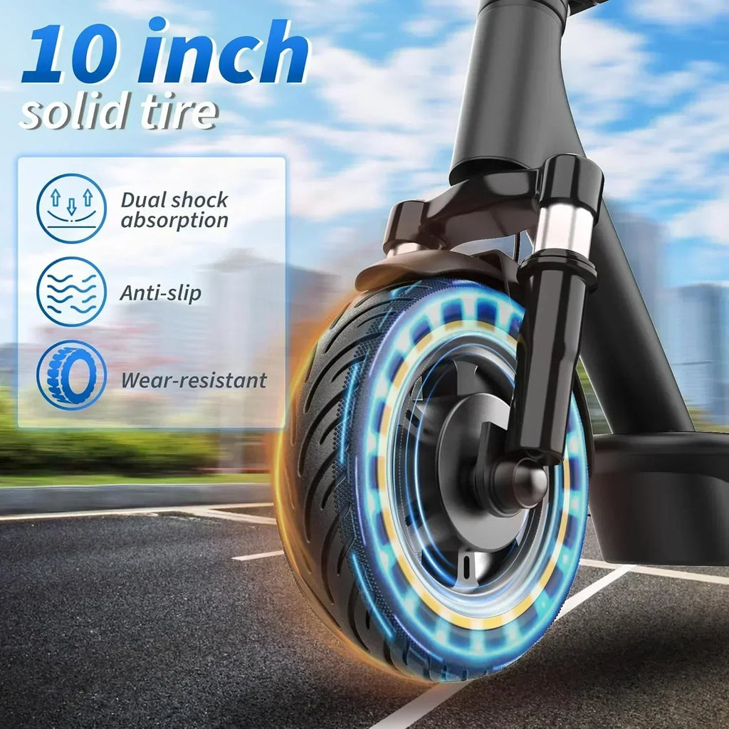 Volpam electric scooter Powerful electric motor Solid tires 28/21/12 mile range