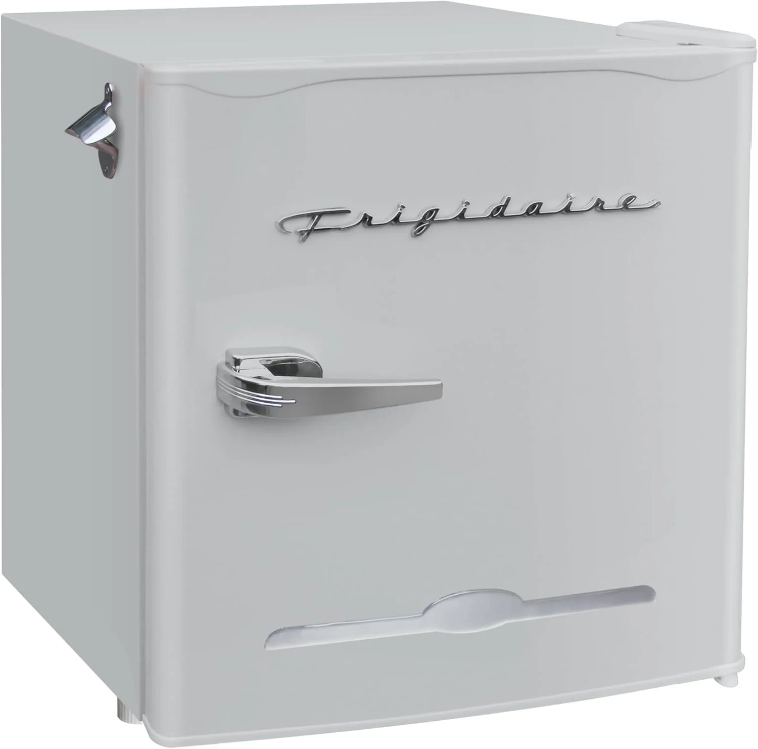Frigidaire EFR176 Retro Compact Fridge with Chiller Mini Refrigerator with Built-in Bottle Opener for Office, Bedroom, Dorm Room or Cabin, 1.6 cu ft 16 D x 18 W x 18.5 H, Moonlight
