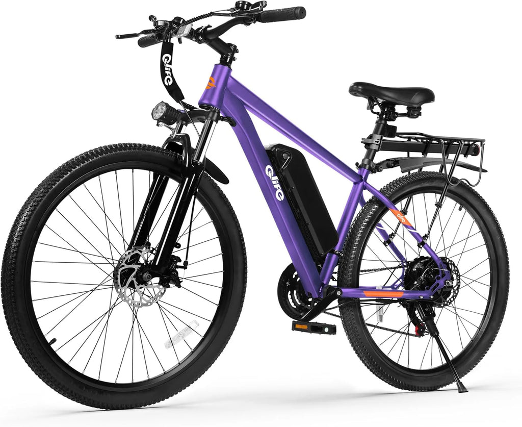 Qlife Racer Electric Bike for Adults - 21-Speed Mountain Lightweight Ebike