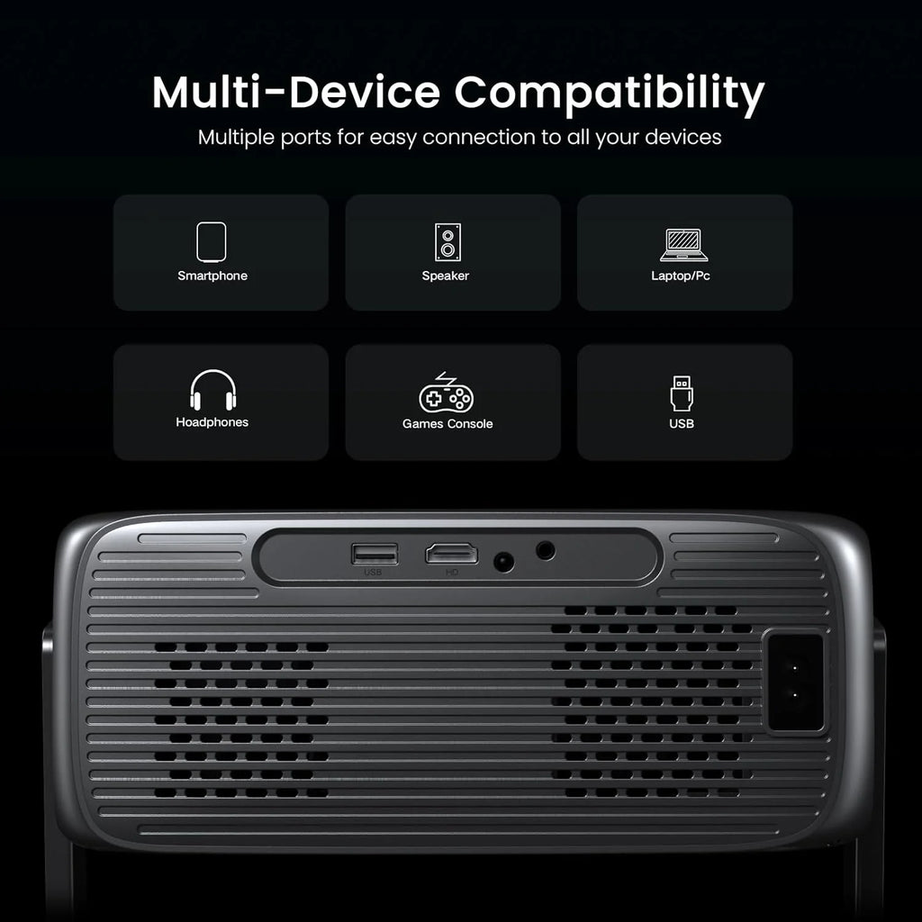2000 ANSI Official Licensed Google TV Outdoor Projector 4K Decoding, Smart Projector