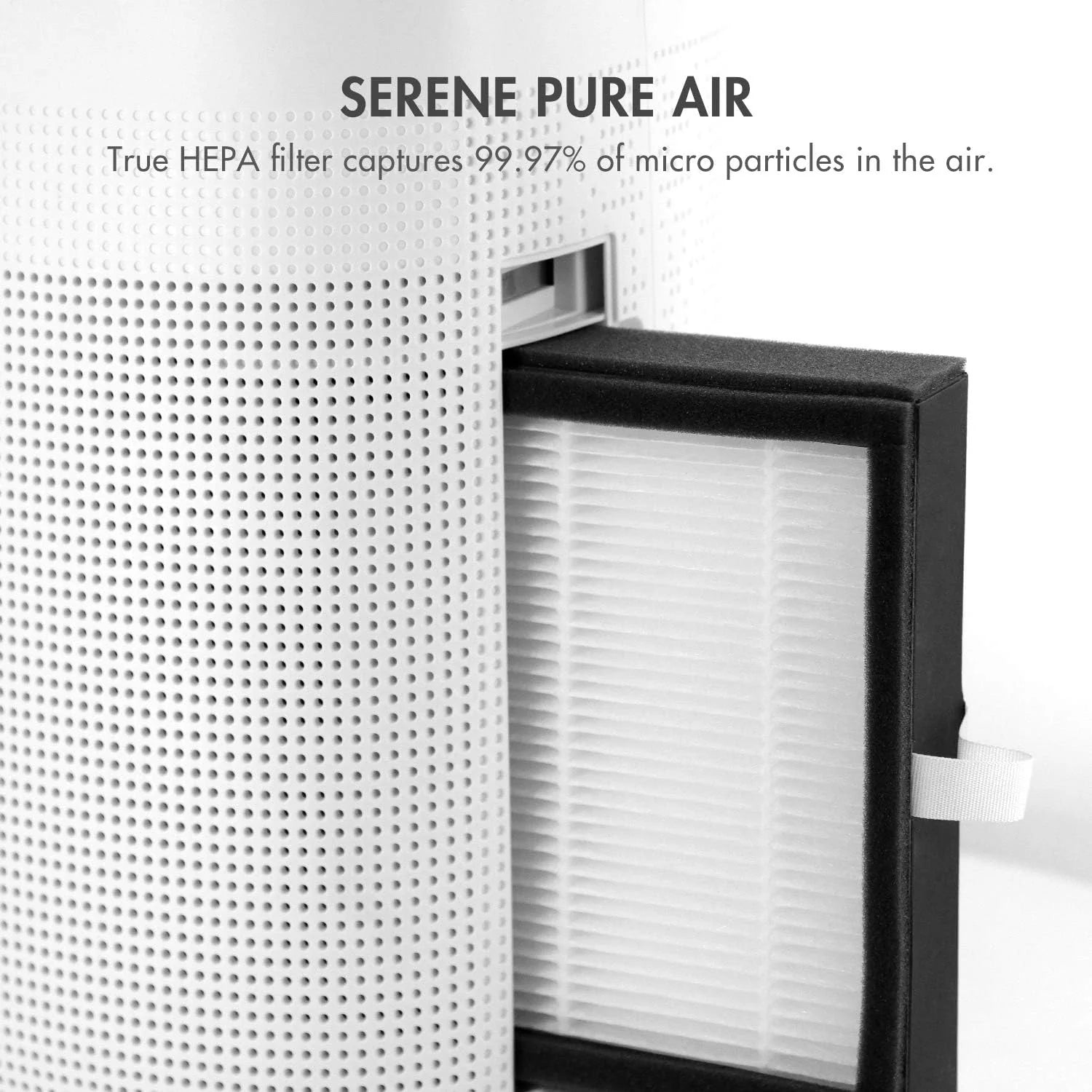 Sorbi 1000ml Air Dehumidifier w/Purifying Function, True HEPA Filter, Auto Shutoff, Touch Control Adjustable Air Speed, Ultra-Quiet, Ideal for Closets & Bathrooms