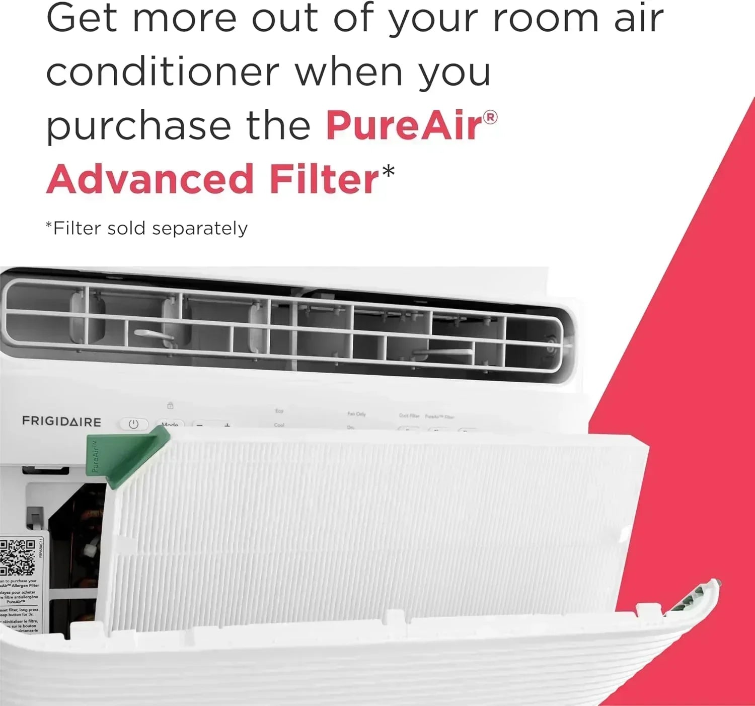 Frigidaire 5,000 BTU Window Air Conditioner Remote Control Cools Up to 150 Sq. Ft. Quiet Operation