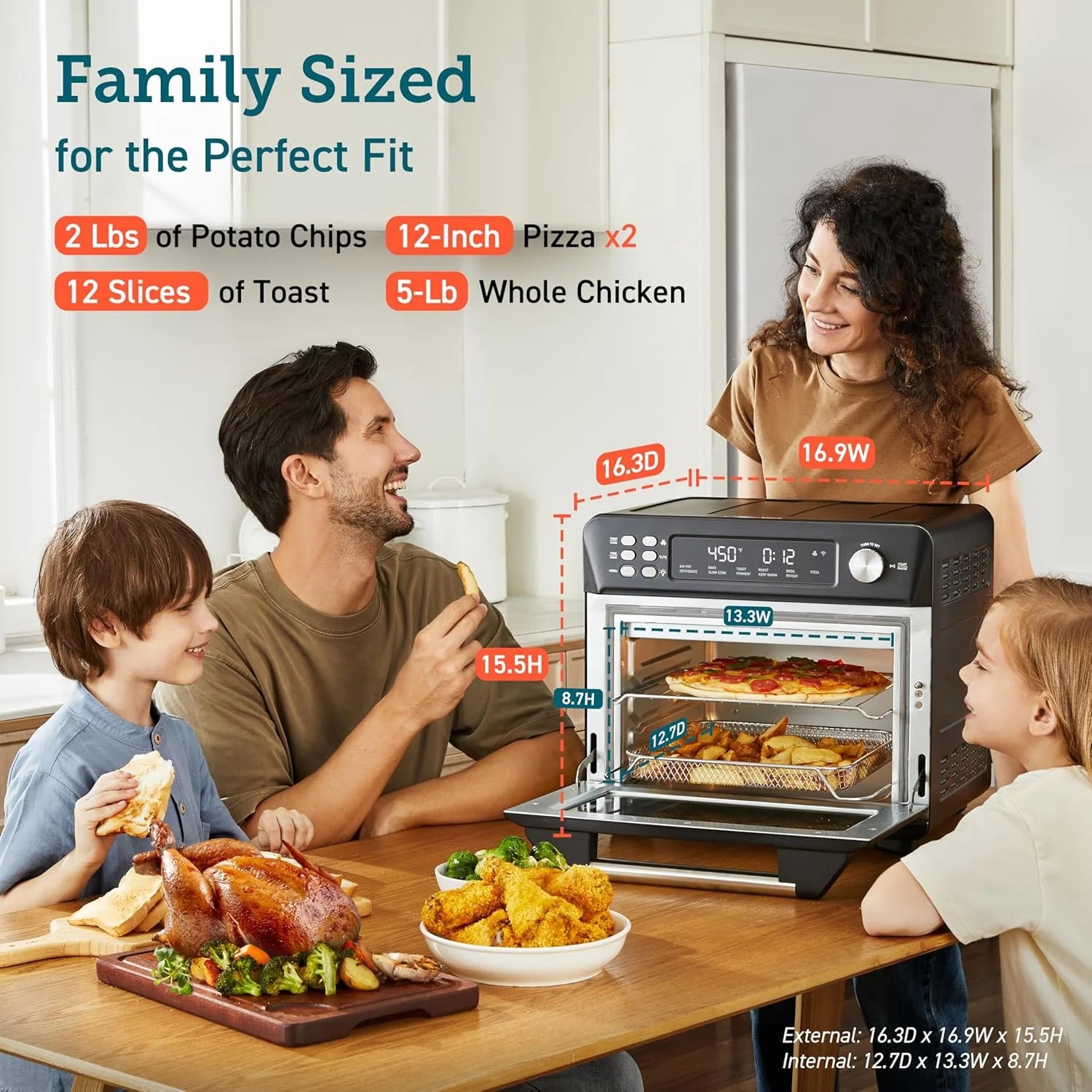COSORI Smart 12-in-1 Air Fryer Toaster Oven Combo Airfryer Convection Oven Countertop