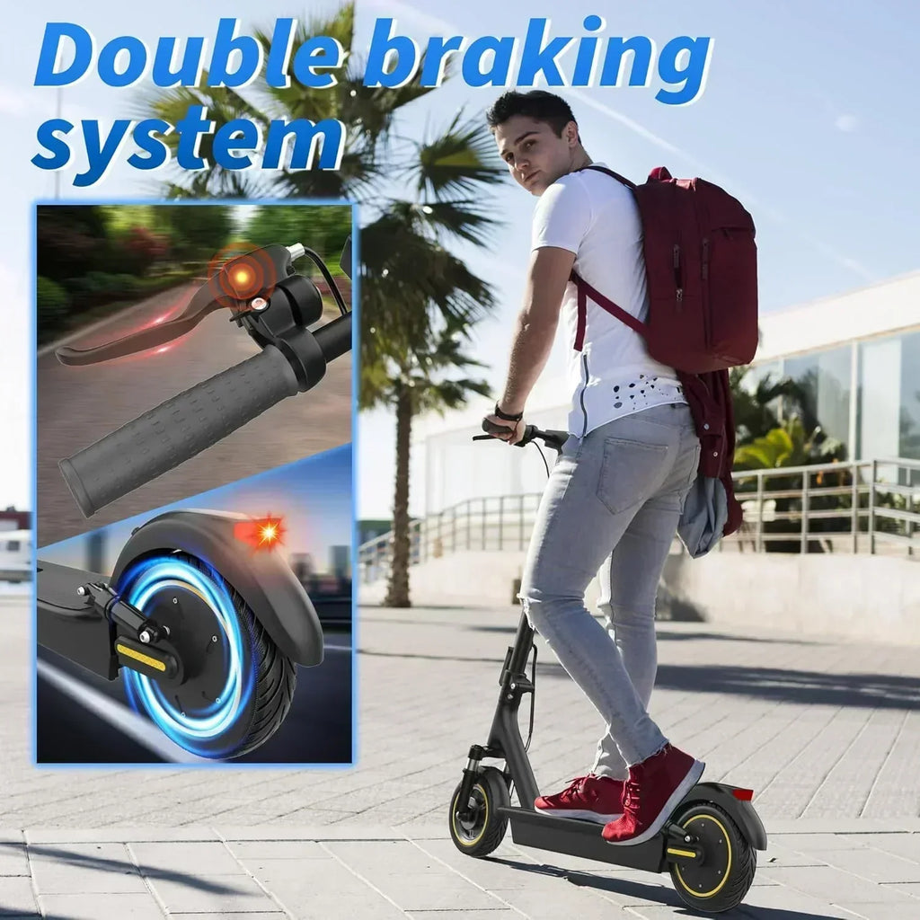 Volpam electric scooter Powerful electric motor Solid tires 28/21/12 mile range