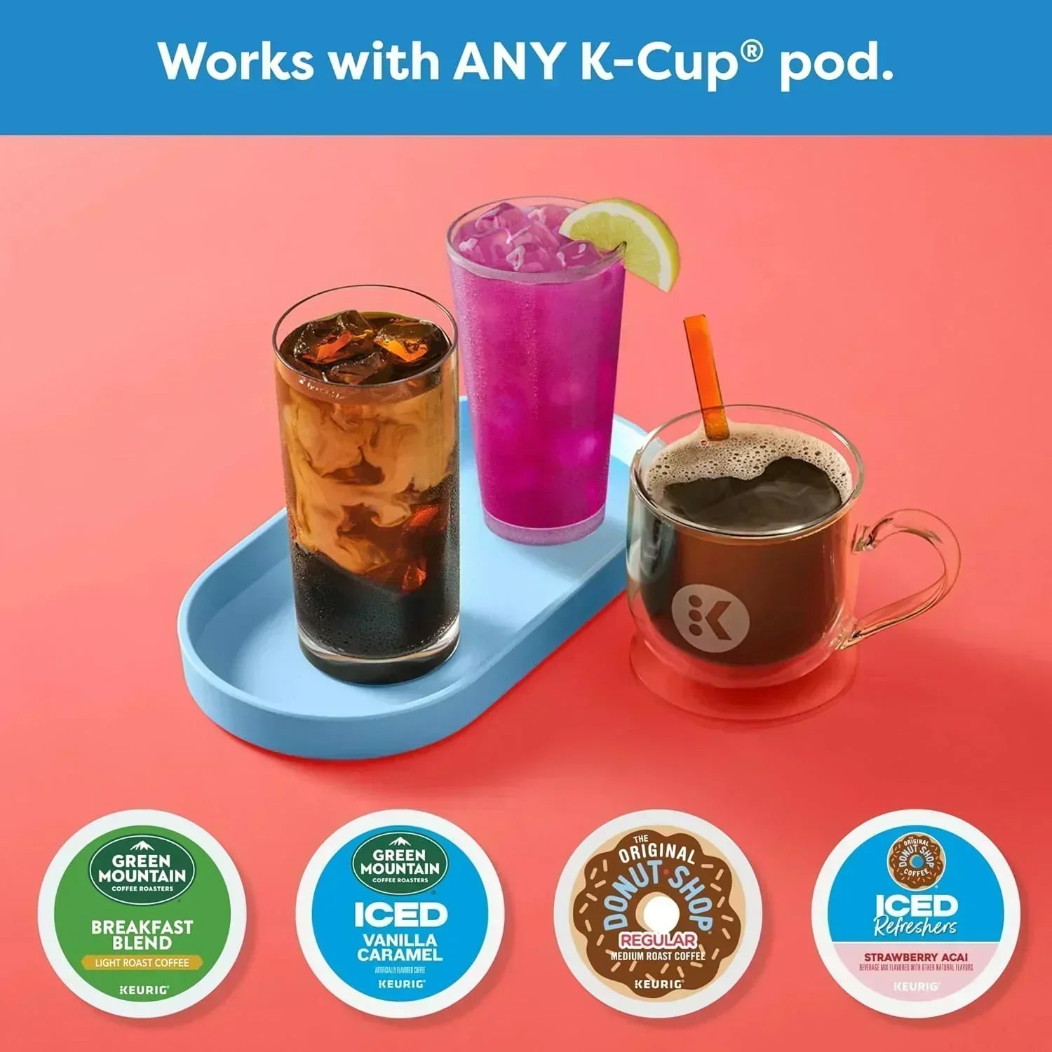 K-Iced Coffee Maker Single Serve K-Cup Pod