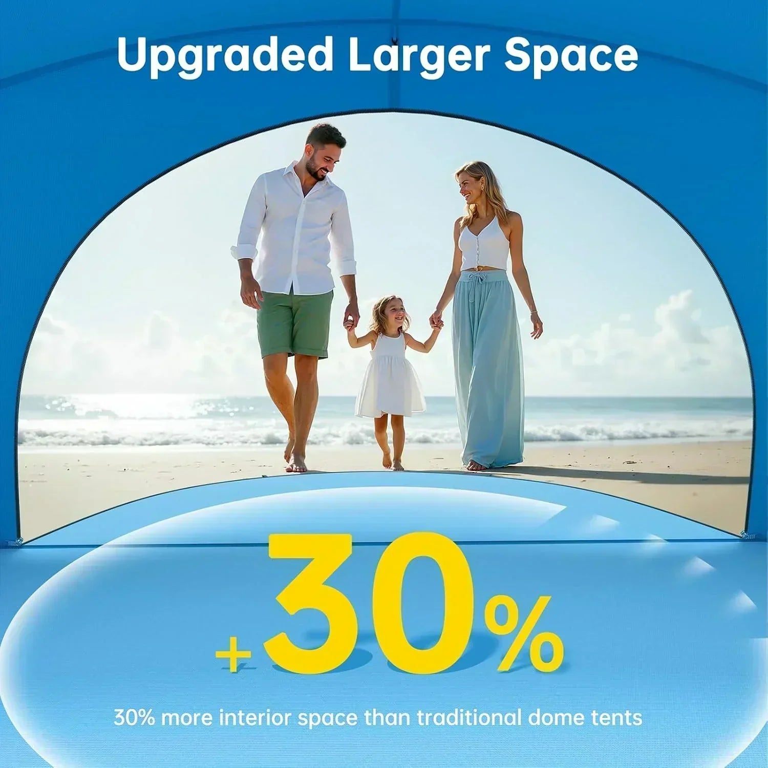 Beach Tent Sun Shelter Beach Shade Tent with UPF50+ UV Protection Beach Sun Shelter Beach Shade