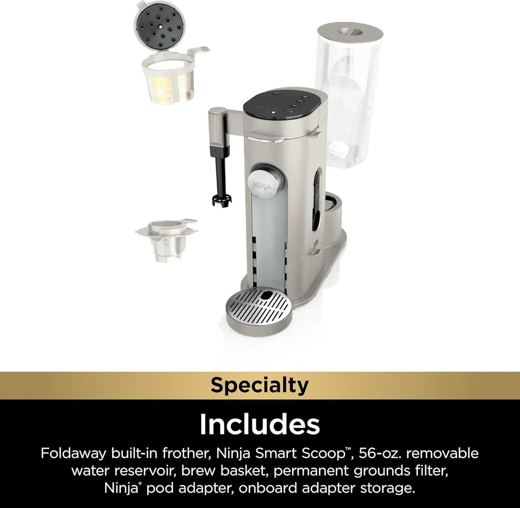 Ninja Coffee Maker Single Cup Brews with pods and grounds K-Cup compatible 4 brewing methods