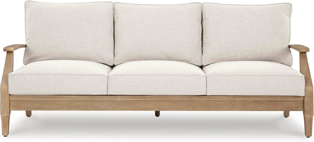 Coastal view outdoor terrace eucalyptus sofa