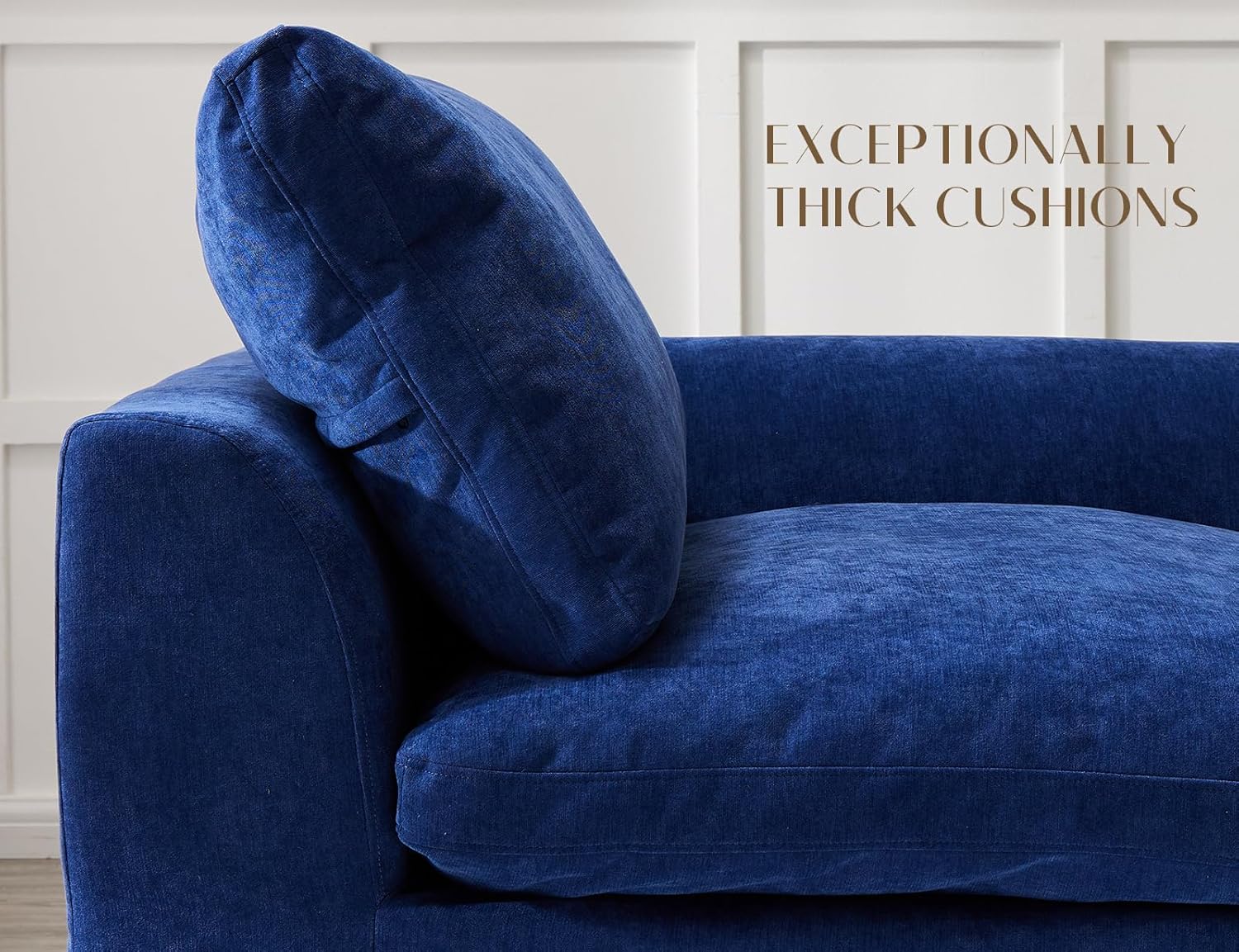 110 inch cloud sectional sofa for living room convertible L-shaped sofa 3 seater sectional sofa