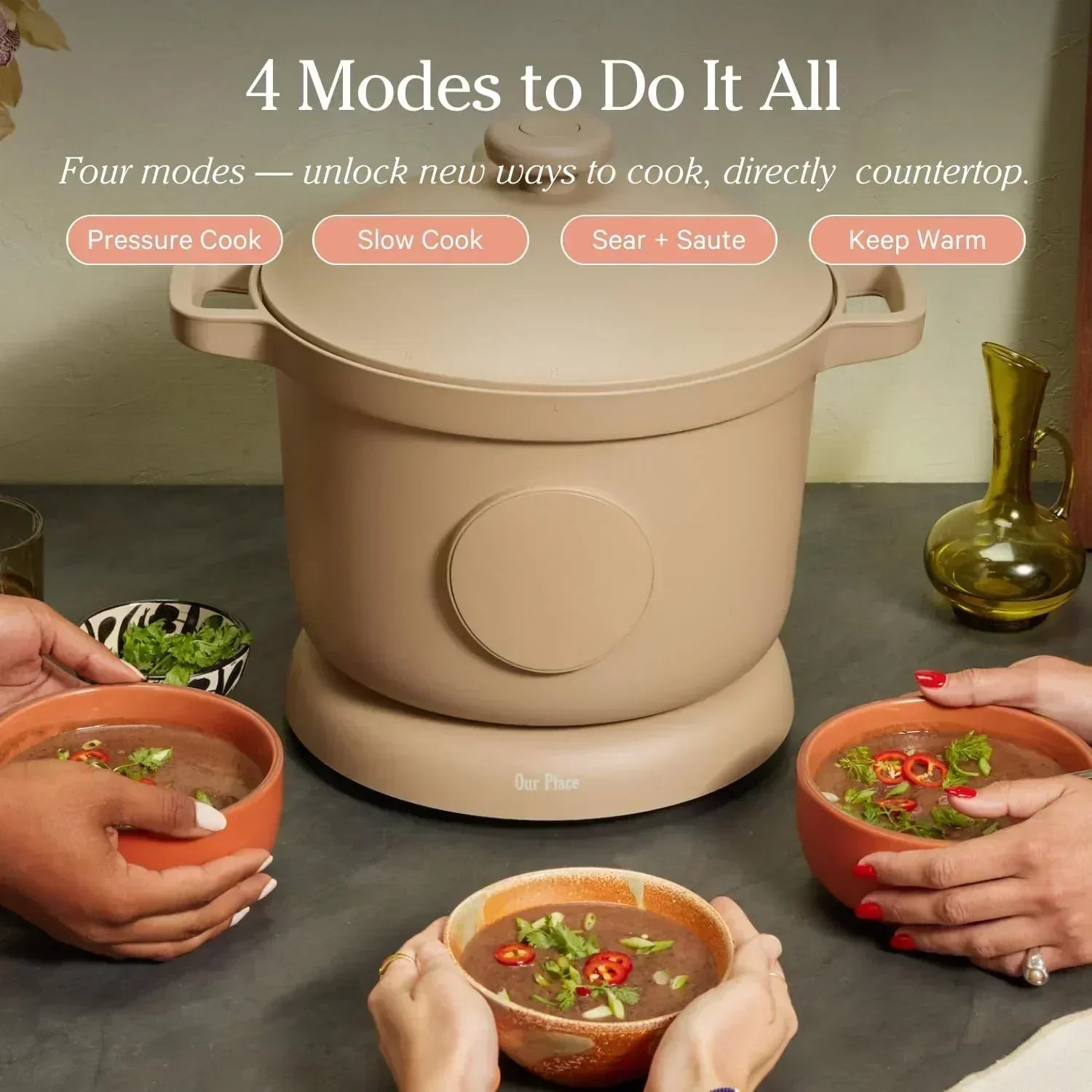 Our Place Dream Cooker 6-quart Multicooker 4 Versatile Modes Pressure Cook Slow Cook Sear