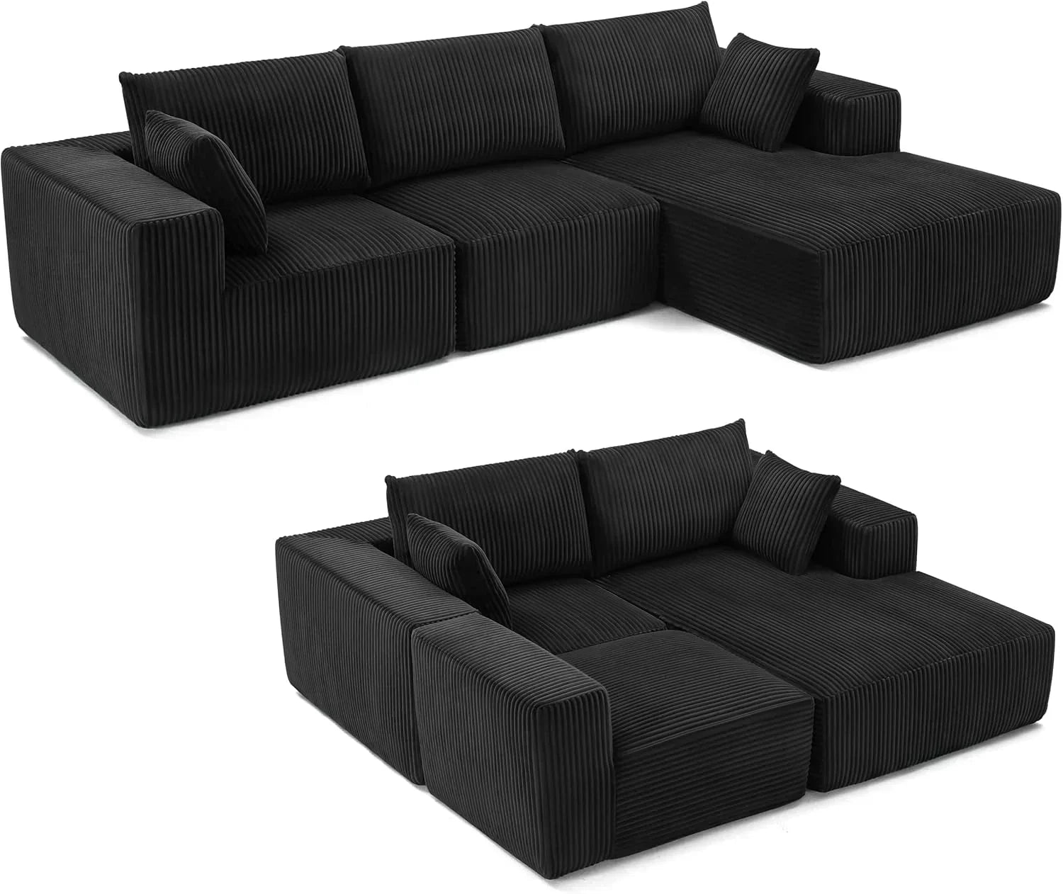 108 inch sectional sofa cloud sectional sofa with deep seat modern sectional L shaped sofa