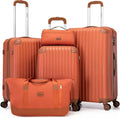 Luggage Sets 5 Piece Suitcases with Wheels Suitcase Set ABS Hard Case Luggage