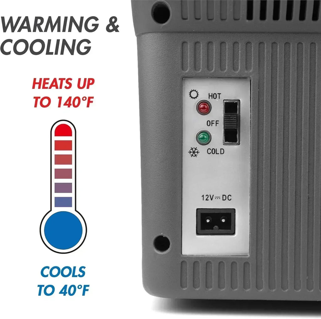Personal Thermoelectric Cooler/Warmer 14 Liter Capacity Portable Electric Car Cooler