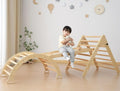 Foldable Wooden Toddler Baby Climbing Toy Gym Indoor Playground Jungle Gym for Baby Toddler