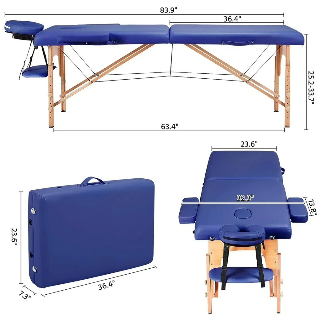 Yaheetech Massage Table Portable Lash Beds Spa Bed Massage Couch Foldable Spa Tables