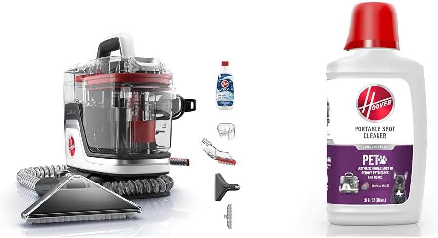 Hoover CleanSlate Plus Portable Carpet Upholstery Spot Cleaner with Powerful Suction