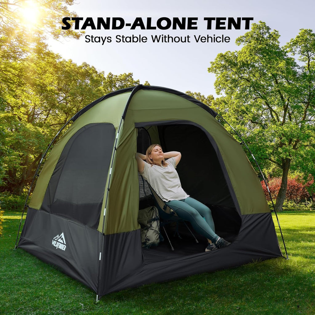 SUV Tent for Camping with Rainfly Waterproof PU3000mm Double Layer Design Car Tents