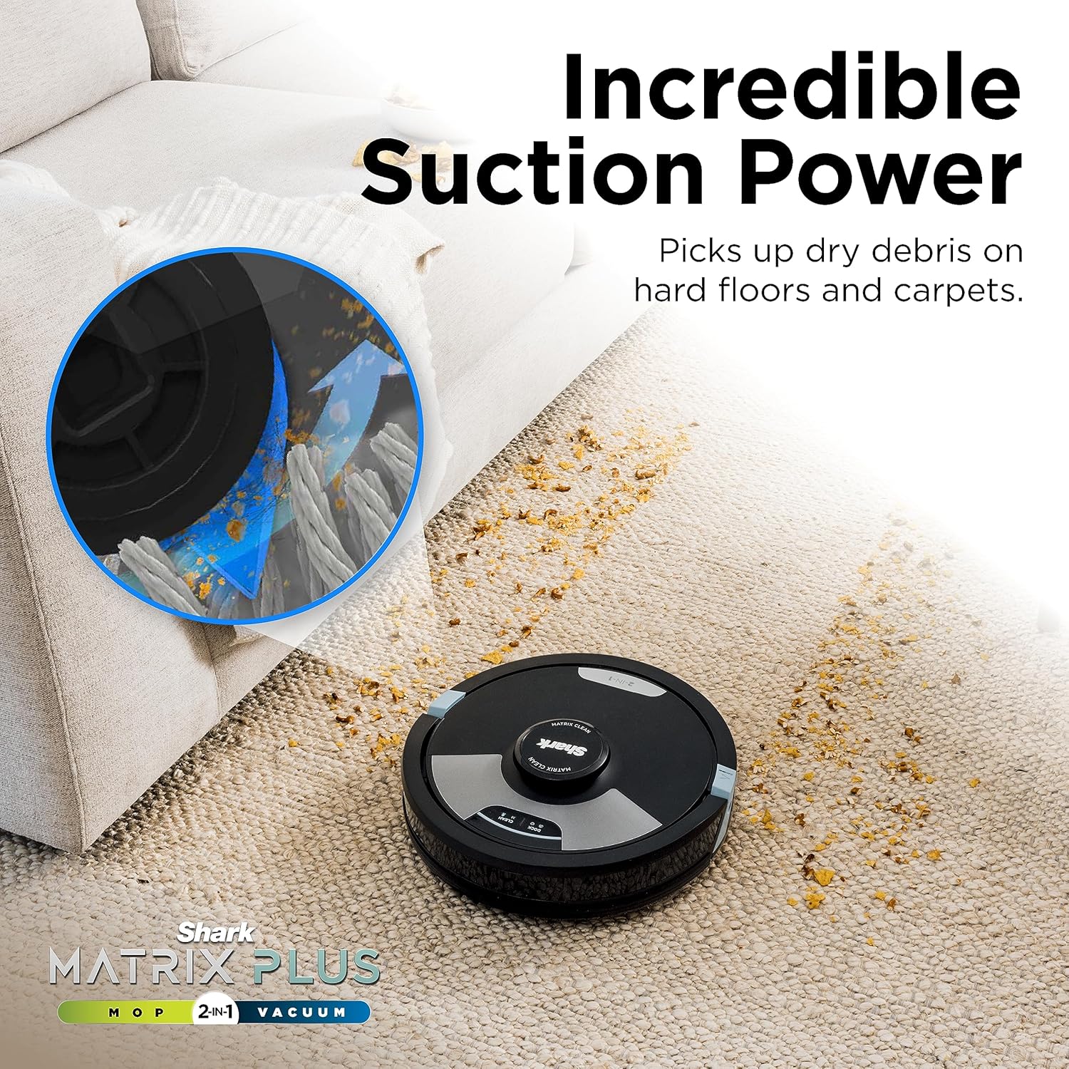 AI Robot Vacuum with XL HEPA Self-Empty Base, Bagless, 60-Day Capacity, LIDAR Navigation, Perfect for Pet Hair, Compatible with Alexa, Wi-Fi Connected, Carpet & Hard Floor, Black