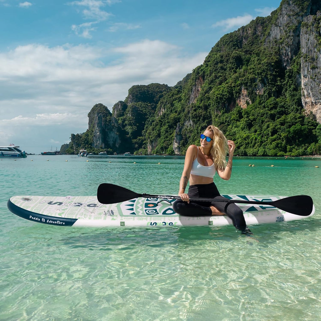 FunWater Inflatable Stand Up Paddle Board Premium SUP Paddle Accessories EVA Deck