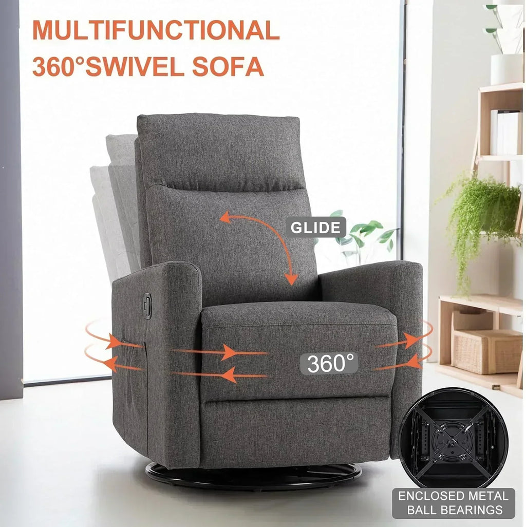 Sweetcrispy Massage Recliner Chair for Adults Adjustable Home Theater Seating